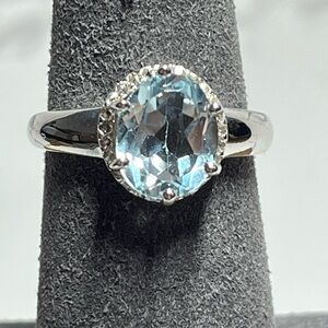 2.55 CTW Sky Blue Topaz Ring – Size 7, 925 Sterling Silver